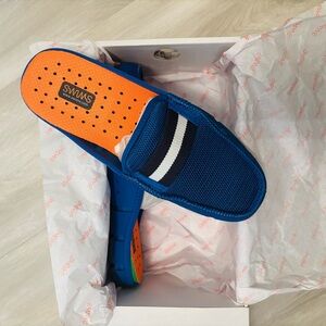 Swims Vibrant Blue and Orange UNISEX SLIDE LOAFERS SIZE 6